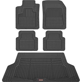 Motor Trend FlexTough gummi-gulvmtter til bil med lastrums-foring, der passer til ydeevne plus kraftige liners til auto-SUV-lastbil, varevogn, t