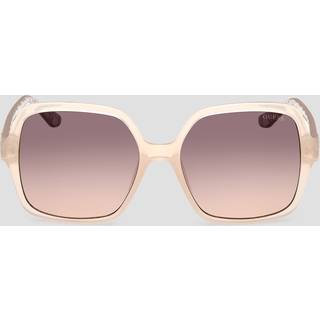 Guess Kvinde GU7921-H 57F Solbriller Injiceret Beige Brun Firkantet Normal Skygge