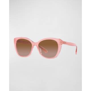 Coach HC8365U CH566 Asian Fit 574313 55 Solbriller Kvinder Lyserød - Frosted Pink - 55mm
