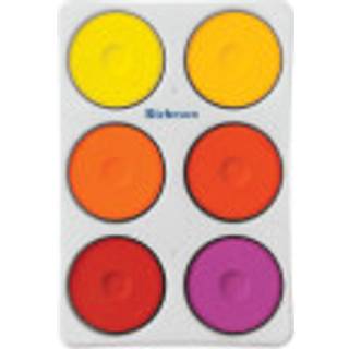 Jack Richeson Stora tempera kakor varma färger uppsättning av 6