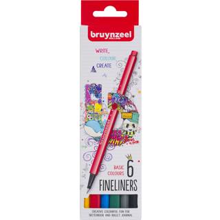 Bruynzeel Fineliner Set Basic 6 Colors