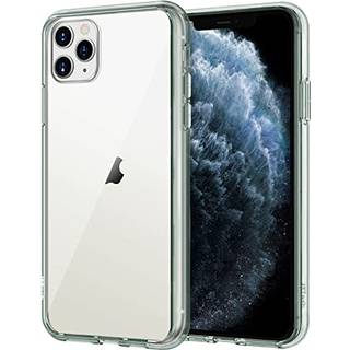 Jetech-sag til iPhone 11 Pro (2019) 5,8-tommer st?dbestandig kofangerafd?kning Anti-scratch Clear Back (Midnight Green)