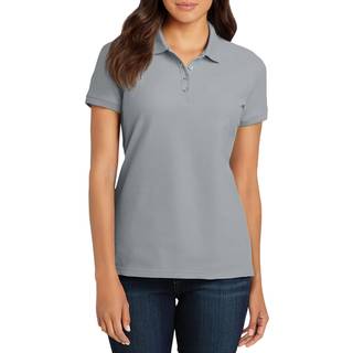 Port Authority Ladies Core Classic Pique Polo L100 Gusty Grey 3XL