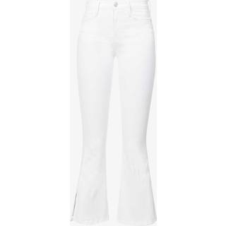 Frame Le Crop Flare Mini Slits high-rise jeans - white - 28