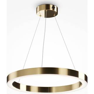 Maytoni Saturno LED-pendel, ringformet, messing