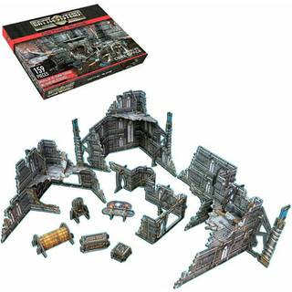 Battle Systems Sci -Fi Terrain - 28mm Modular 3D Space Terrain - Perfekt til Wargaming og rollespil bordspil - Fuld farve trykt 3D 40K Multi Leve
