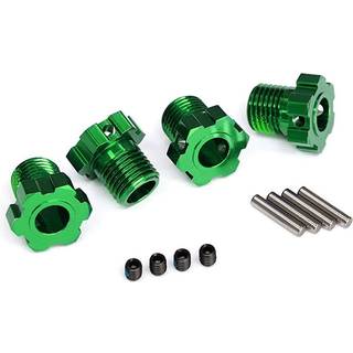 Traxxas 8654G Wheel Hubs Splined 17mm Green (4)