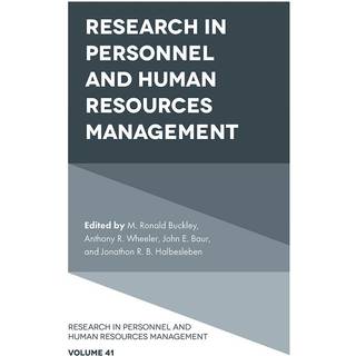 Research in Personnel and Human Resources Management