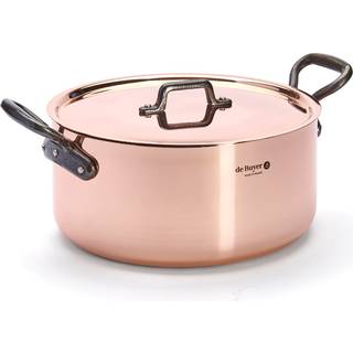 de Buyer Inocuivre Bratentopf 28 cm / 8,0 L - Kupfer mit Gusseisengriffen