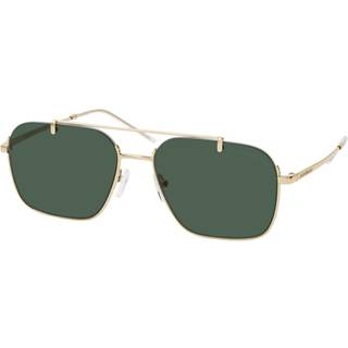 Emporio Armani Mand EA2150 301371 Solbriller Metal Guld Grøn Firkantet Normal