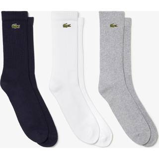 Lacoste 3-pak Unisex Multifarvet Bomuldsstrømper m. logo