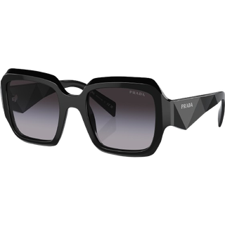 Prada Kvinde PR 28ZS 16K90A Solbriller Acetat Sort Grå Pillow Normal Skygge