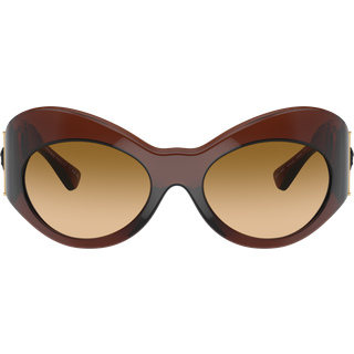 Versace Kvinde VE4462 54462L Solbriller Injiceret Brun Gul Geometrisk Normal Skygge