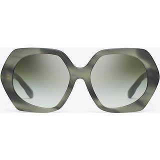 Tory Burch TY7195U 19562A 55 Solbriller Kvinder Grøn - Green Horn Effect - 55mm