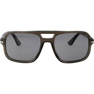 Persol Mand PO3328S 110348 Solbriller Acetat Grå Grå Pilot Polariseret Antiblænding
