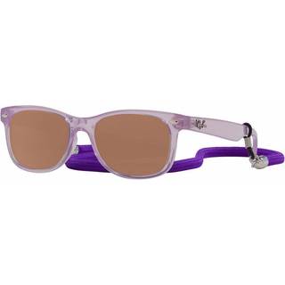 Ray-Ban Børn RJ9052SF Junior New Wayfarer Børn Asian Fit 7147B1 50 Solbriller Børn Purple - Transparent Purple - 50mm