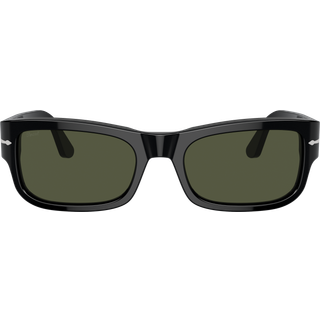 Persol Unisex PO3326S 95/31 Solbriller Acetat Sort Grøn Firkantet Normal