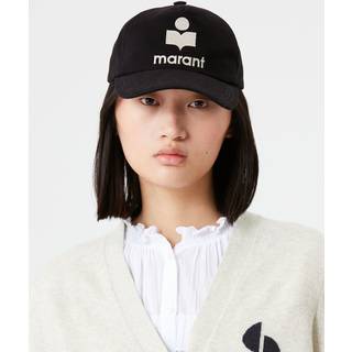 Gorra Tyron - Mujer - Ecru And Black - Talla 59 - Isabel Marant