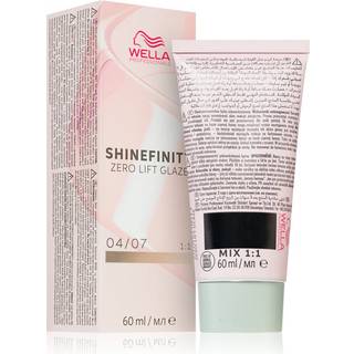 Wella Professionals Shinefinity Zero Lift Glaze demipermanent hårfarve Skygge 04/07 - Bitter Chocolate 60 ml - 60 ml