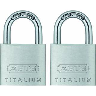 Abus 64ti/30 Titalium aluminiumslegering h?ngel?s n?glepakke p? 2
