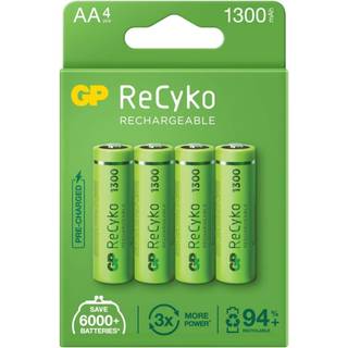 Batterier - Genopladelige - AA/R6 - 1300mAh - 4pak