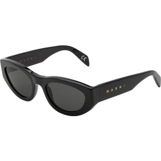Marni Unisex Rainbow Mountains Black BMO Solbriller Acetat Sort Grå Rund Normal