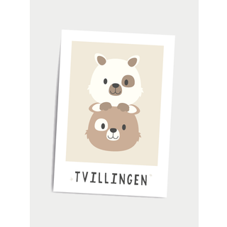 Børneplakat Stjernetegn A5 - Tvillingen