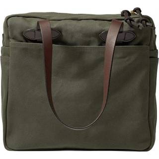 Filson Rugged Twill Skuldertaske grå grøn