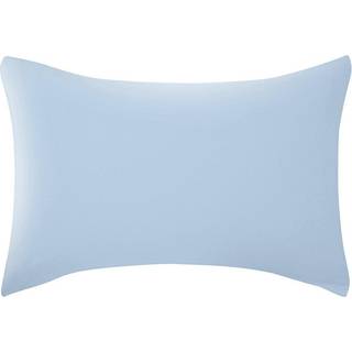 Helena Springfield Helena Springfield Chambray Blue Brushed Plain 100% Cotton Dye Standard Pillowcases Pair