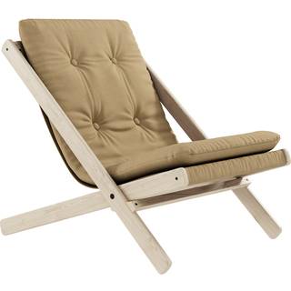 Boogie Lounge Stol fra Karup Design i Massiv FSC Fyrretræ | Japandi - Ubehandlet - 758 Wheat Beige