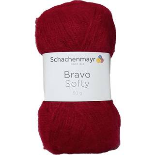 Schachenmayr Bravo Softy Akrylgarn 8222 Mørk Rød