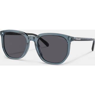 Coach HC8384U CL911 579487 55 Solbriller Mænd Blue - Transparent Blue - 55mm
