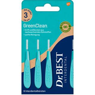 Dr. Best Mellemrumsbørster GreenClean 0.60 mm. ISO 3 BLÅ