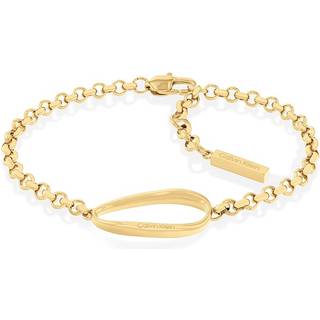 Organic Shape Chain Bracelet - Gold - One Size
