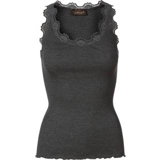 Silk Top Regular W/Vintage Lace