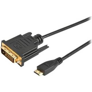 Prokord Hdmi 1.4-kabel 1m. Mini Hdmi Dvi-d Sort