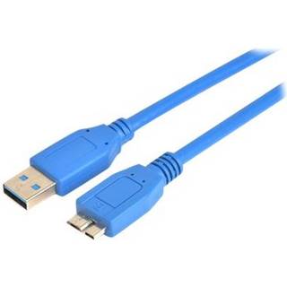 Prokord Usb-kabel 1m. Usb A Micro-usb B Blå