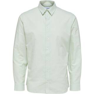 Selected Reg New Linen Shirt LS Vetiver