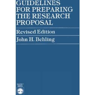 Guidelines for Preparing the Research Proposal
