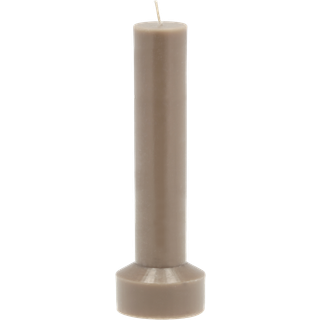 Hvils Bloklys fra Villa Collection - Taupe farve - Paraffin/Stearin