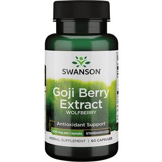 SWANSON Goji-ekstrakt 500 mg 60 kapsler