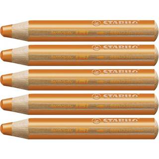 Stabilo woody 880-220 Orange tyk farveblyant 5stk