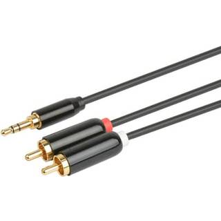 Prokord Audiokabel 20m. 3.5mm 2 X Rca