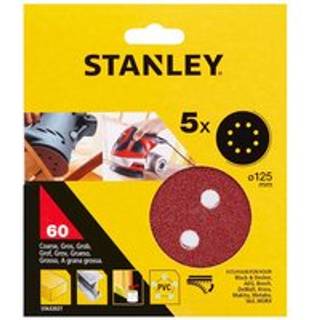 Stanley Slibeskive Ø125 mm, korn 60, 5 stk.