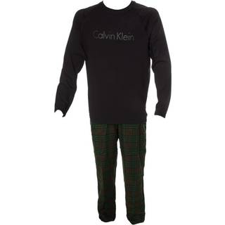 Calvin Klein Holiday PJ Flannel LS Pant Set - Black/Green - X-Large