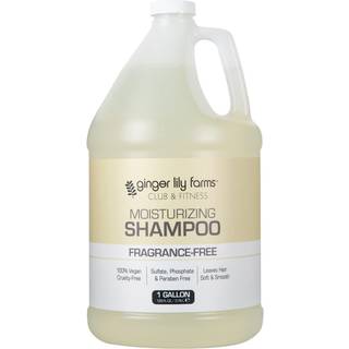 Ingefær Lily Farms Club & Fitness Moisturizing Shampoo For alle hårtyper 100% Vegansk og grusomhedsfri duftfri 1 gallon (128 fl oz) Refill