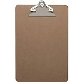 Forretningskilde 16506 Clipboard m/ Standard Metal Clip 6-tommer X9-tommer Brown