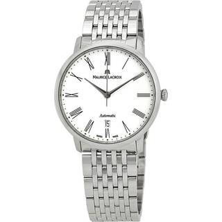 Maurice Lacroix Les Classiques Steel Automatic White Dial Men's Watch LC6067-SS002-110-1