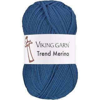 Viking Trend Merino 425 Blå Indhold: 100% Ekstrafin merinould Vægt/længde: 50 gram = ca. 125 meter Anbefalede pinde: 4.5 mm Strikkefasthed: 10 cm = 20 m Vask: Kan vaskes på skånsom maskinvask / Maks. 30ºC / Tørres fladt.