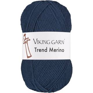 Viking Trend Merino 426 Marineblå Indhold: 100% Ekstrafin merinould Vægt/længde: 50 gram = ca. 125 meter Anbefalede pinde: 4.5 mm Strikkefasthed: 10 cm = 20 m Vask: Kan vaskes på skånsom maskinvask / Maks. 30ºC / Tørres fladt.